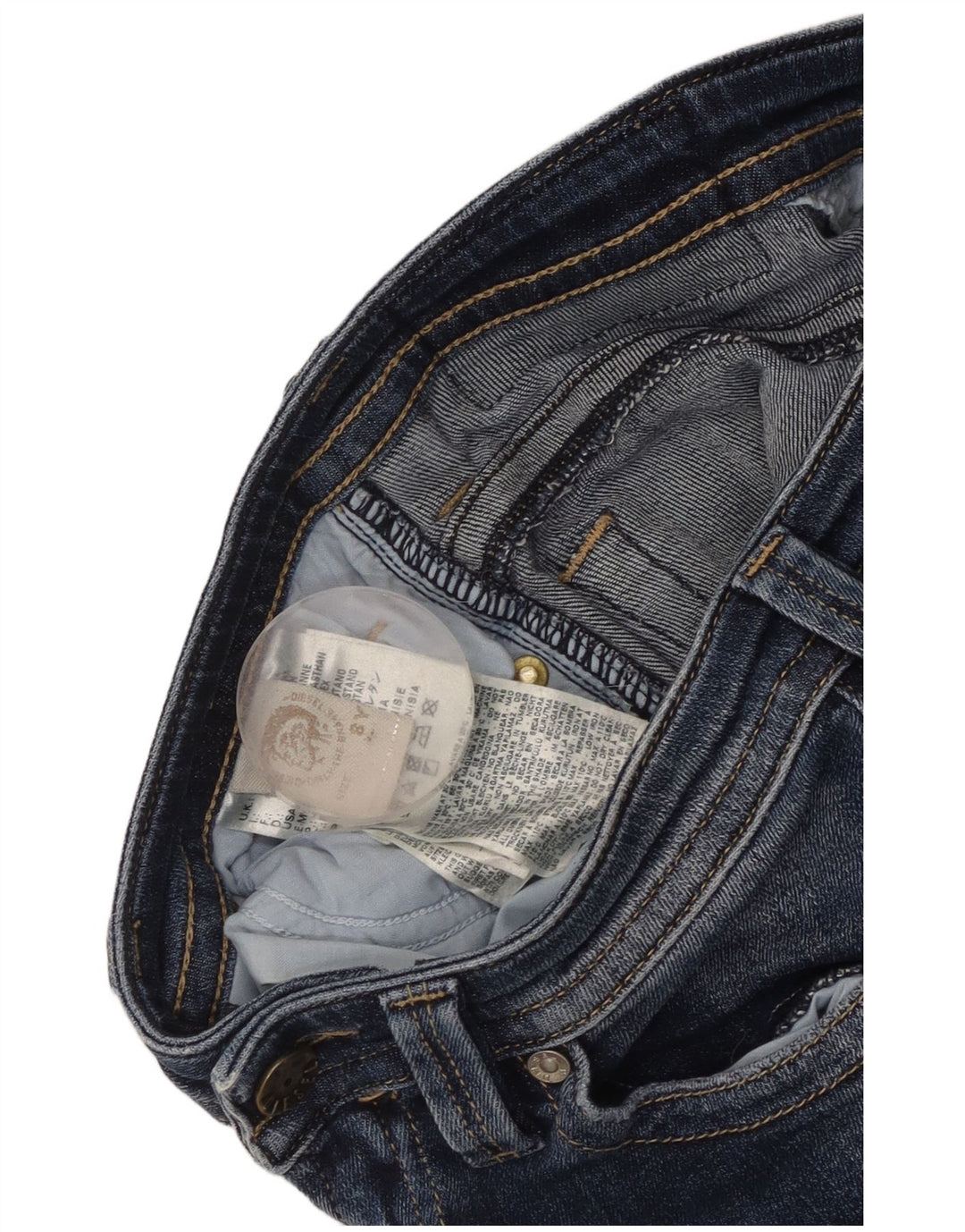 Diesel Băieți Thavar Blugi Drepți 7-8 Ani L26 L25 Bumbac Albastru