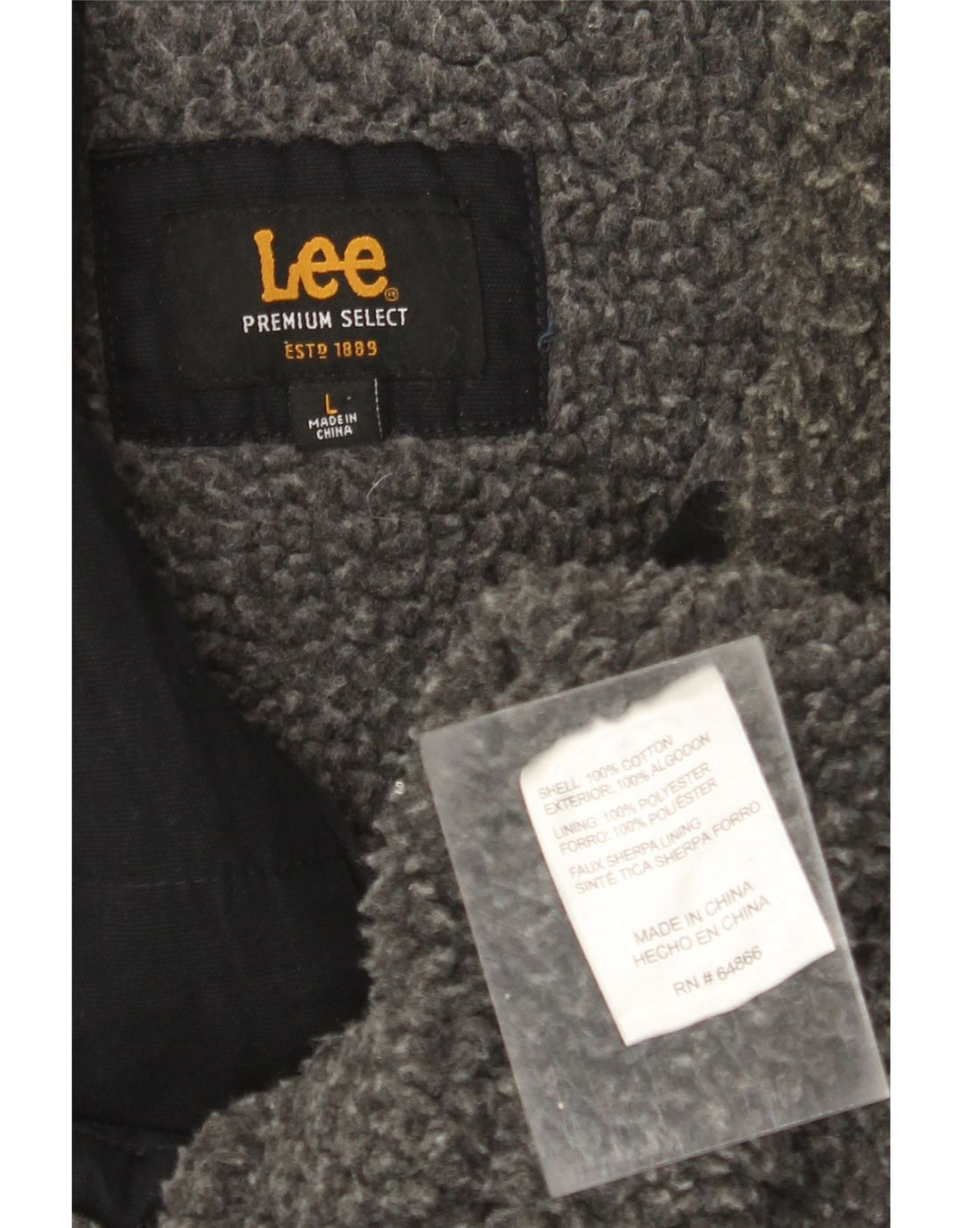 Gilet LEE pentru bărbați, UK 40, mare, negru, bumbac