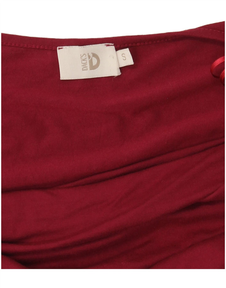 Top pentru femei Dack's cu mânecă lungă UK 10 Small Red