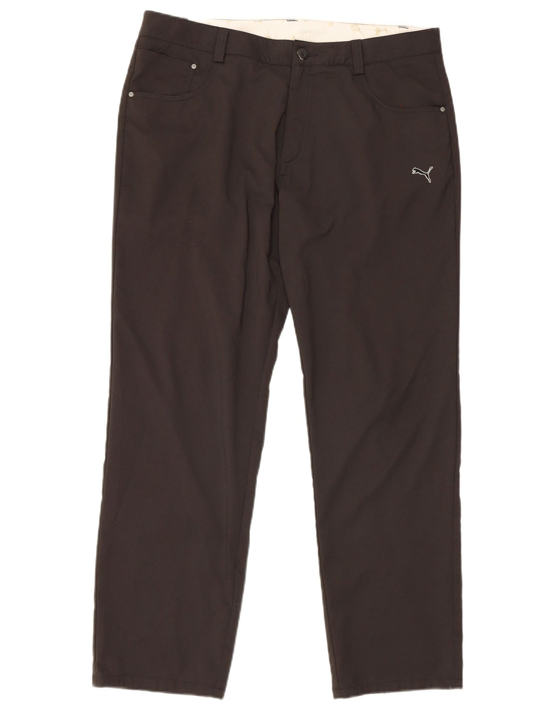 Pantaloni casual drepti pentru bărbați Puma W36 L32 poliester negru