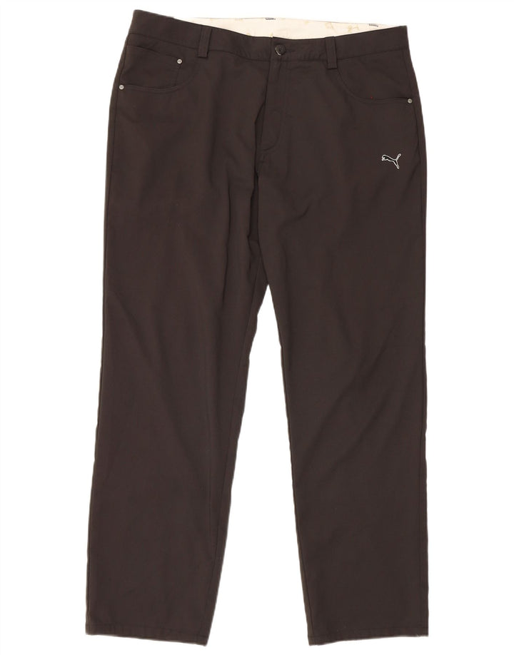Pantaloni casual drepti pentru bărbați Puma W36 L32 poliester negru