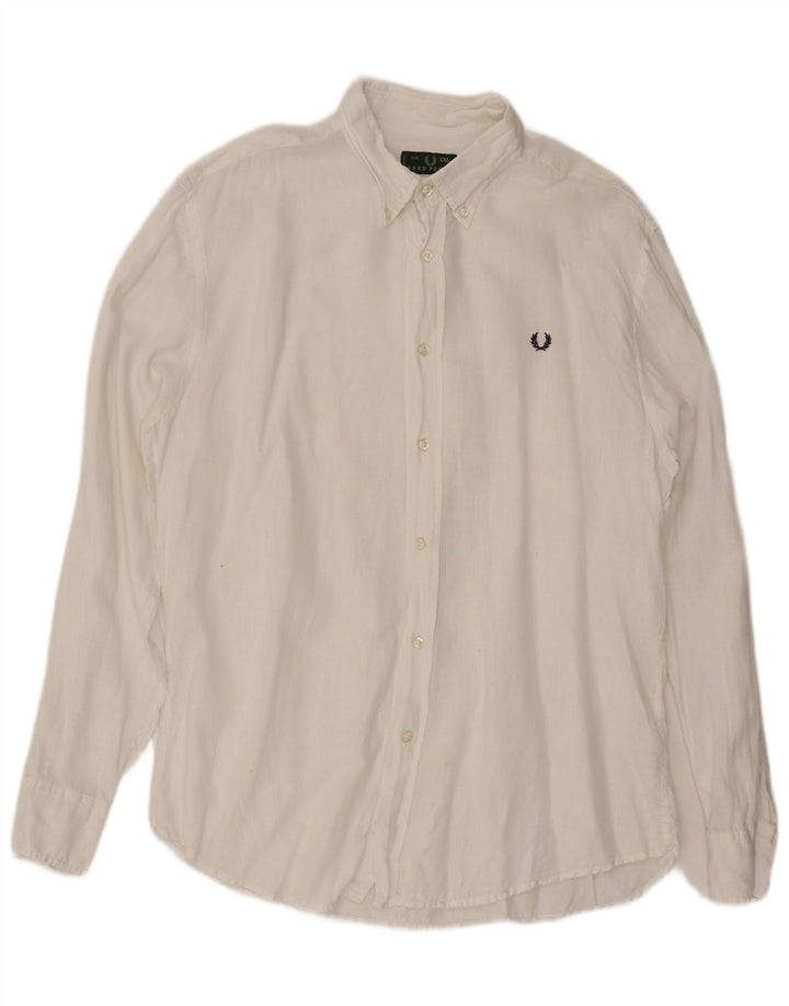 Cămașă Fred Perry pentru bărbați, 2XL, in alb