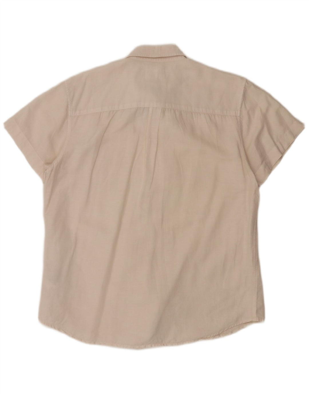 Cămașă Wrangler pentru bărbați, cu mânecă scurtă, cu tăiere obișnuită, mare, de in alb