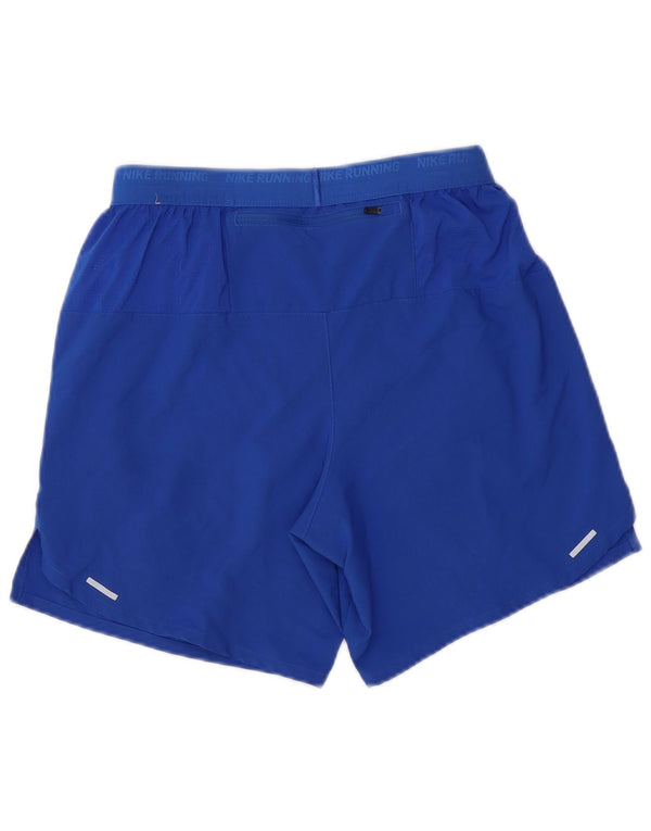 Pantaloni scurți sport Nike Dri Fit Graphic pentru bărbați, poliester mici, albastru