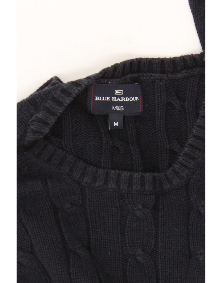 Pulover Marks & Spencer pentru bărbați, Blue Harbour, cu decolteu triplu, albastru bleumarin mediu