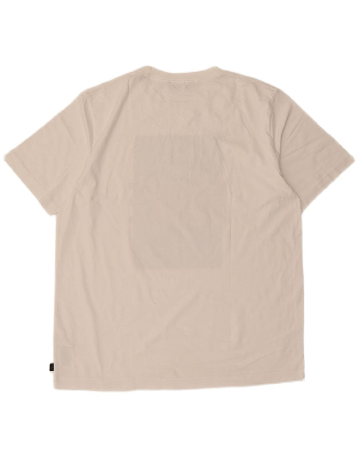 Tricou grafic pentru bărbați Diesel Top mare din bumbac alb