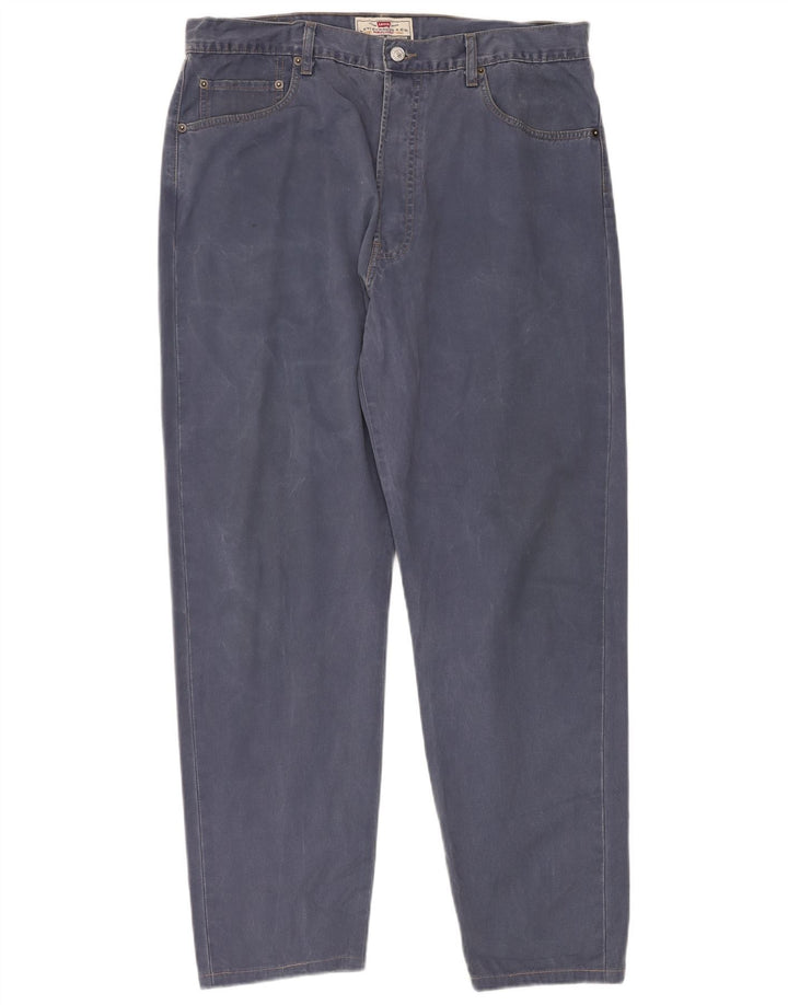 Blugi conici pentru bărbați LEVI'S 451 W38 L30 Bumbac albastru
