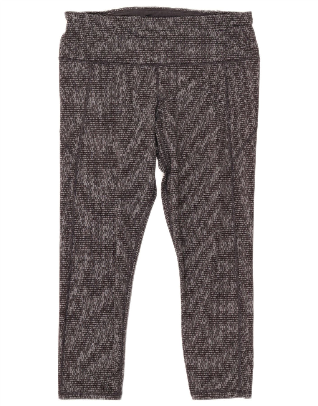 Leggings crop pentru femei UNDER ARMOUR Slim Fit UK 18 XL Gri Geometric