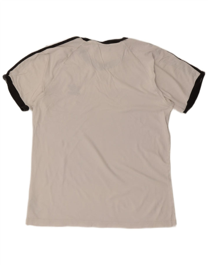 Tricou pentru bărbați ADIDAS Top mare din bumbac alb