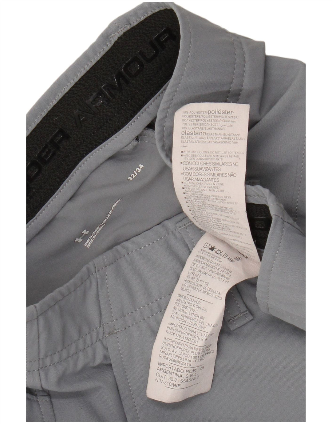 Pantaloni chino drepti pentru bărbați Under Armour W32 L34 poliester gri