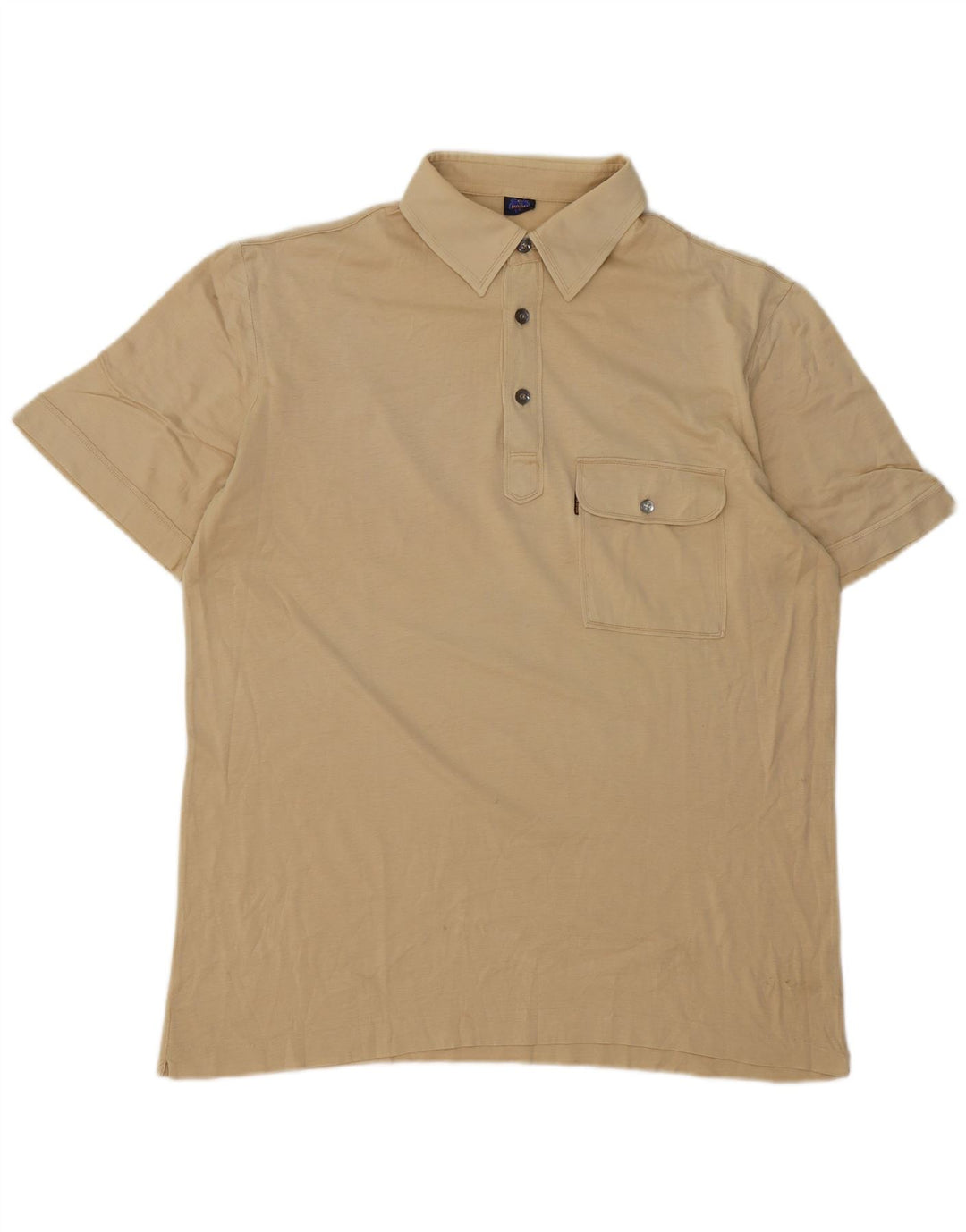 Tricou polo pentru bărbați Pooh, bumbac, bej mediu