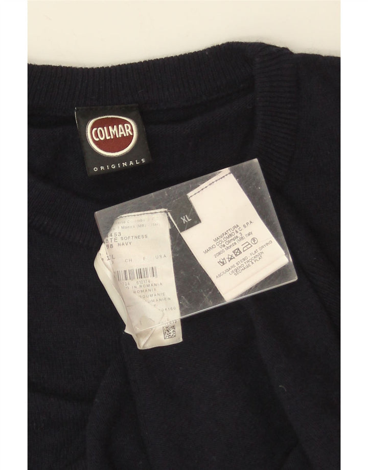 Pulover Colmar pentru bărbați cu gât crew pulover XL bleumarin poliamidă