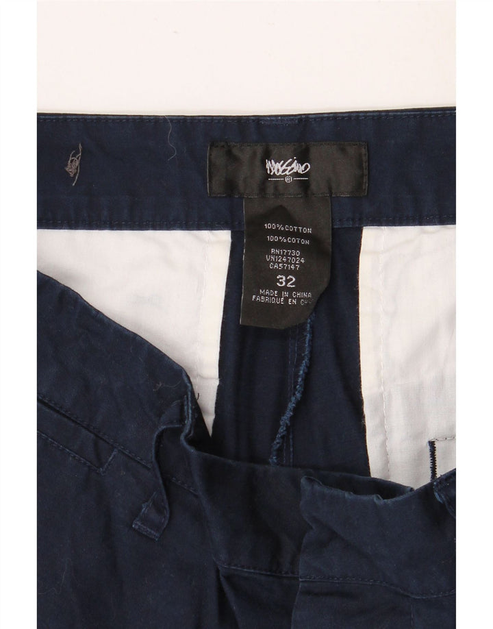 Pantaloni scurți cargo pentru bărbați MOSSIMO W32, bumbac mediu albastru bleumarin