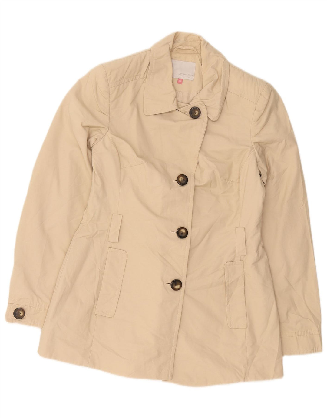 Trench pentru femei John Lewis UK 10 mic, bej, bumbac