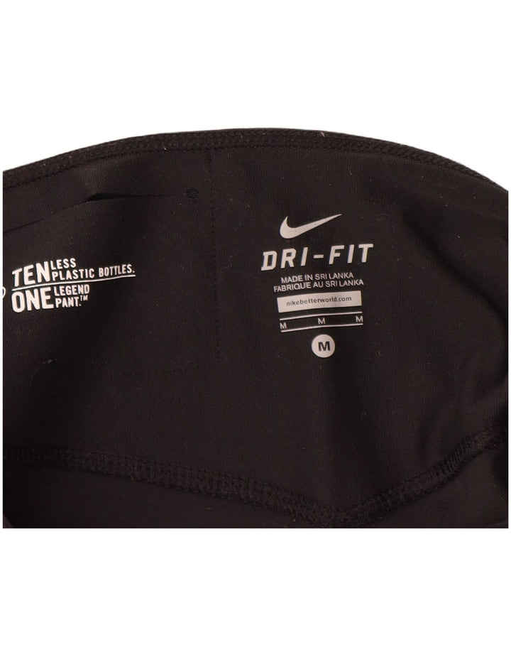 Pantaloni de trening Nike Dri Fit pentru femei UK 14 Poliester mediu negru