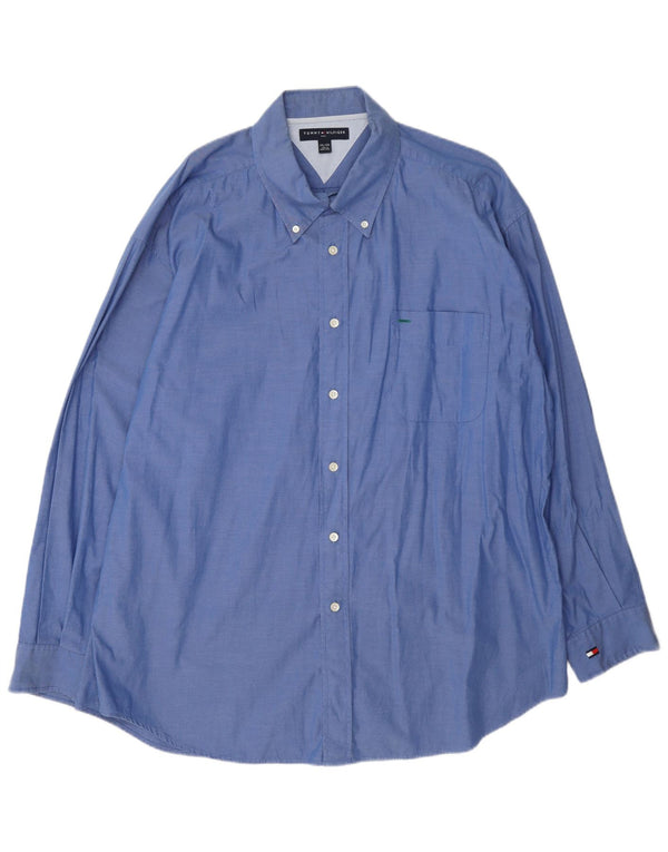Cămașă Tommy Hilfiger pentru bărbați 2XL, bumbac albastru