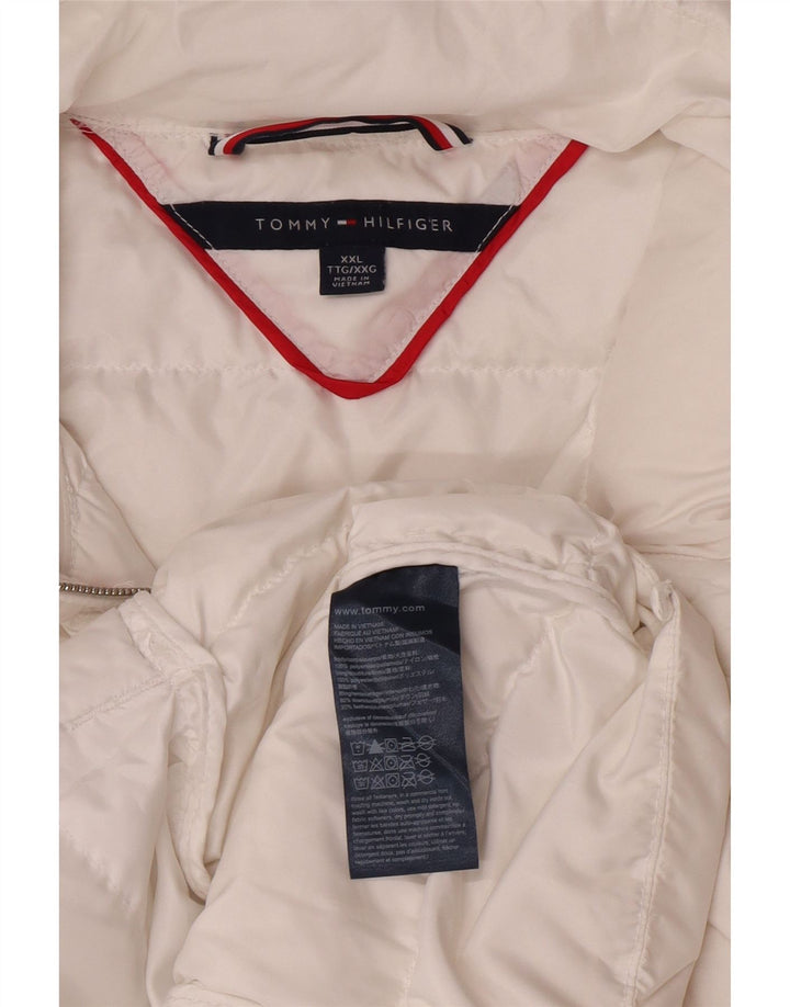 Jachetă căptușită Tommy Hilfiger pentru femei UK 20 2XL Poliamidă albă