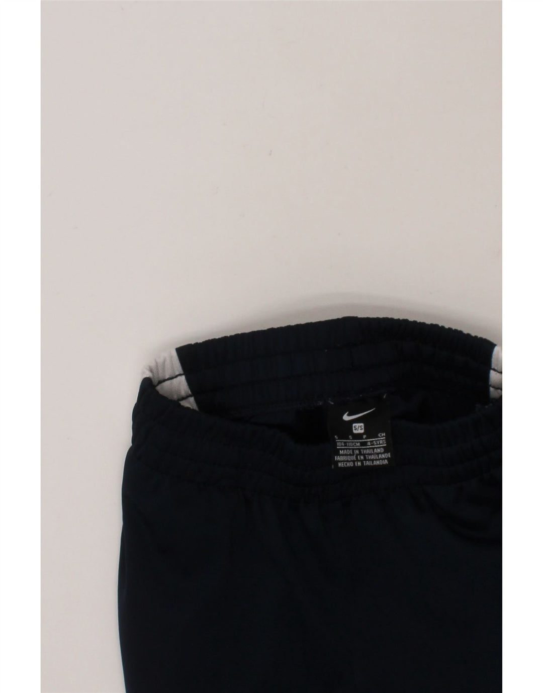 NIKE Boys Tracksuit Trousers 4-5 Years Samll Navy Blue Colourblock Vintage Nike and Second-Hand Nike from Messina Hembry 