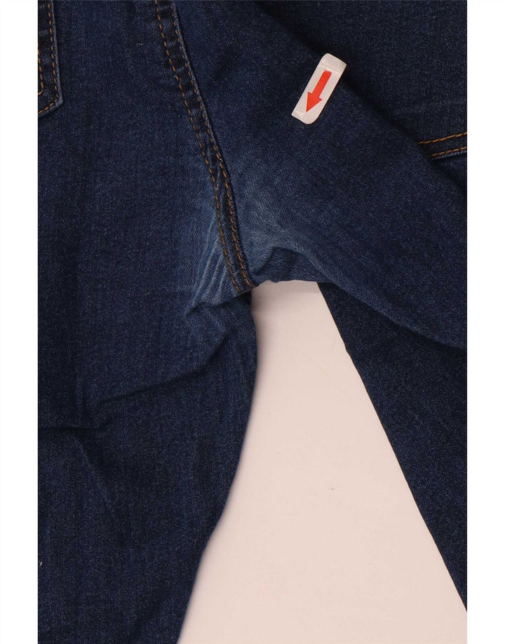 Blugi drepti pentru femei Zara W44 L28 Bleumarin
