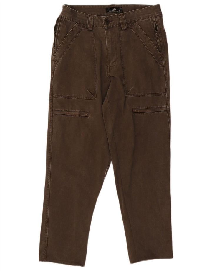 Pantaloni cargo drepti pentru bărbați Bromfield IT 48 Medium W30 L27 Maro Bumbac
