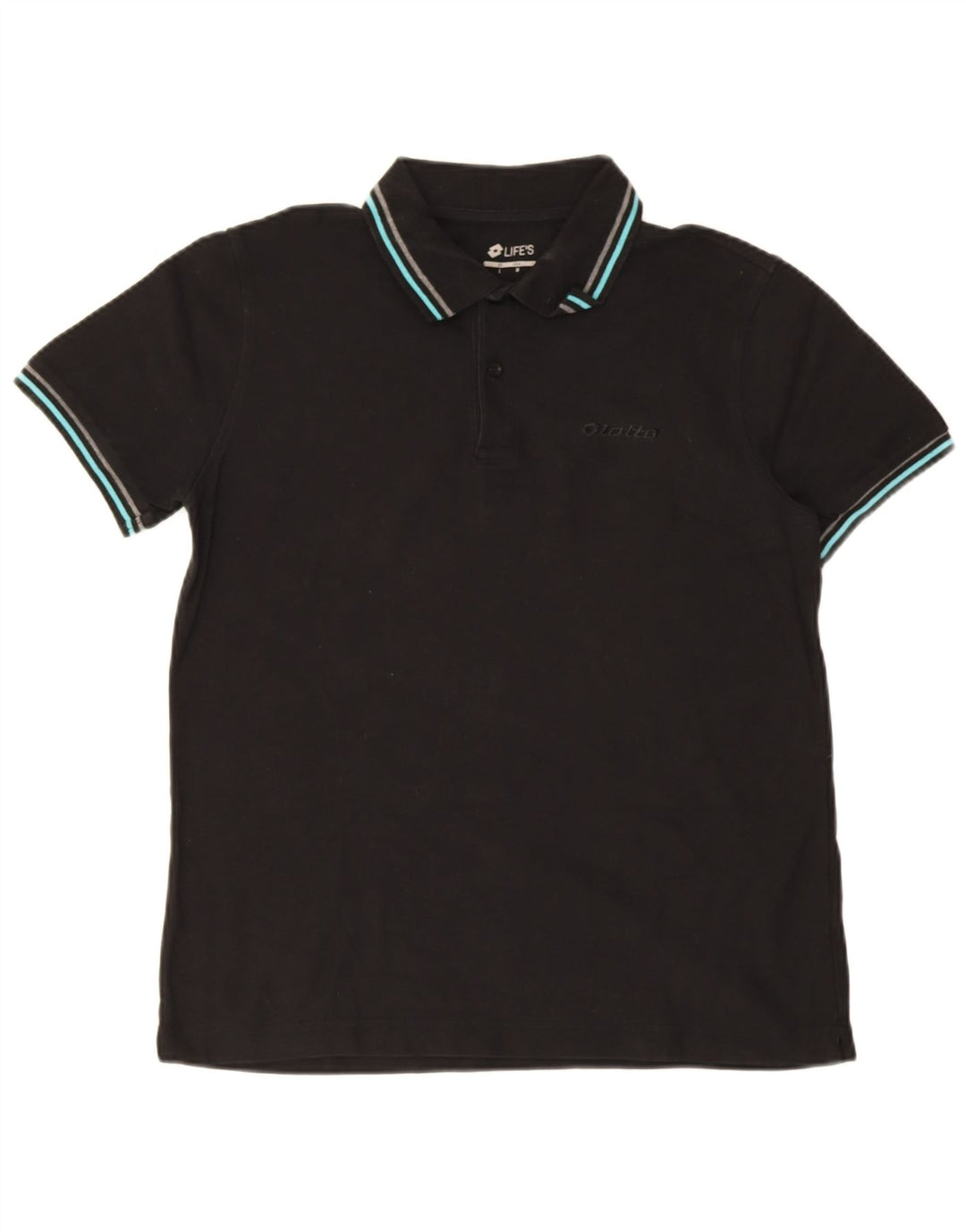 Tricou polo Lotto Life's pentru bărbați, mediu negru
