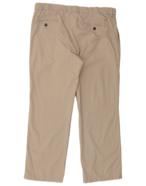 Marks & Spencer Pantaloni chino drepți Blue Harbour pentru bărbați W38 L29 bej