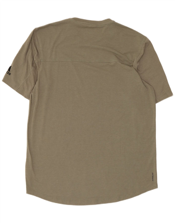 Tricou Adidas Aeroready pentru bărbați Top mare din poliester kaki