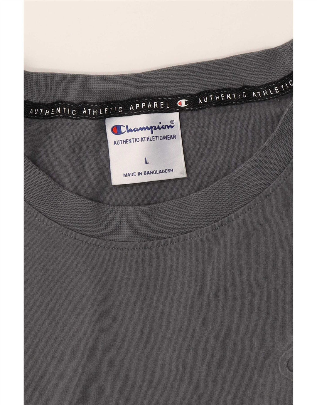 Tricou obișnuit pentru bărbați Champion Top mare din bumbac gri