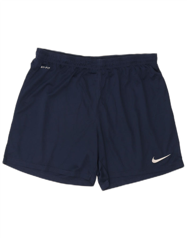 NIKE Mens Dri Fit Sport Shorts XL  Navy Blue Polyester
