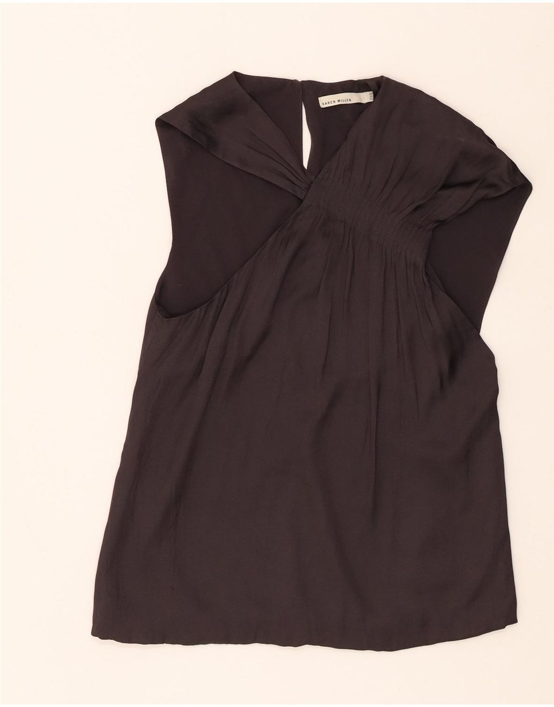 Bluză fără mâneci pentru femei Karen Millen UK 8 Poliester negru mic