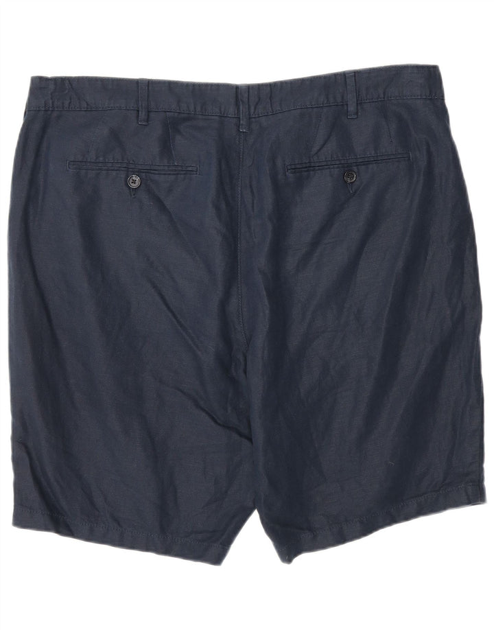 Pantaloni scurți chino pentru bărbați Marks & Spencer W38 XL, bumbac bleumarin