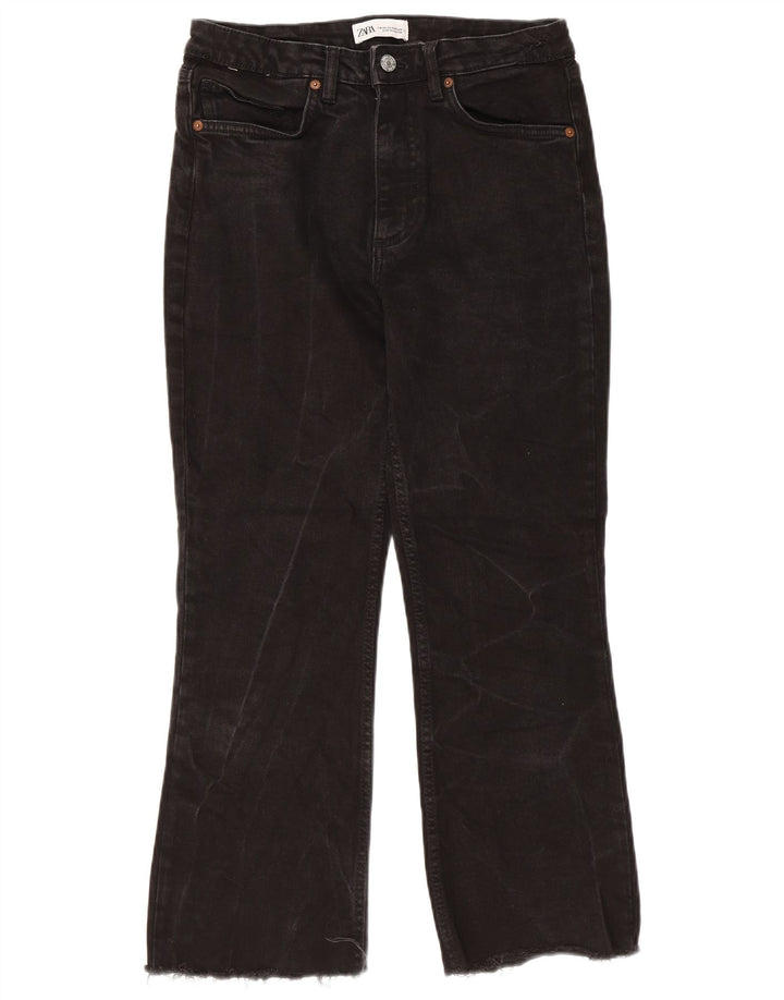 Blugi Bootcut ZARA pentru Damă EU 36 XS W26 L25 Negri