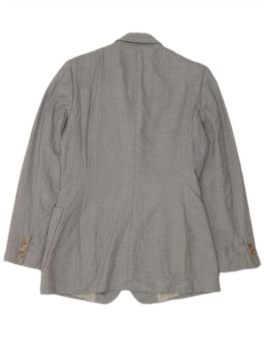 Jachetă pentru femei Ralph Lauren, cu 3 nasturi, US 8 Medium Blue Herringbone
