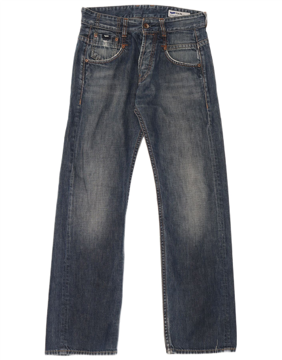Blugi pentru bărbați Gas Bootcut W30 L32 Bumbac albastru