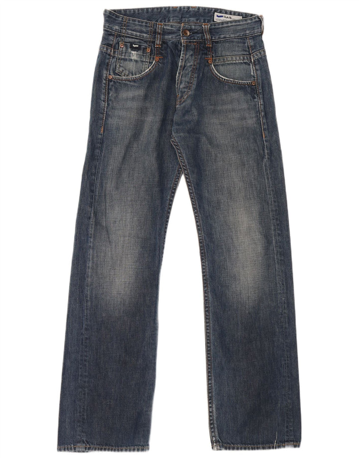 Blugi pentru bărbați Gas Bootcut W30 L32 Bumbac albastru