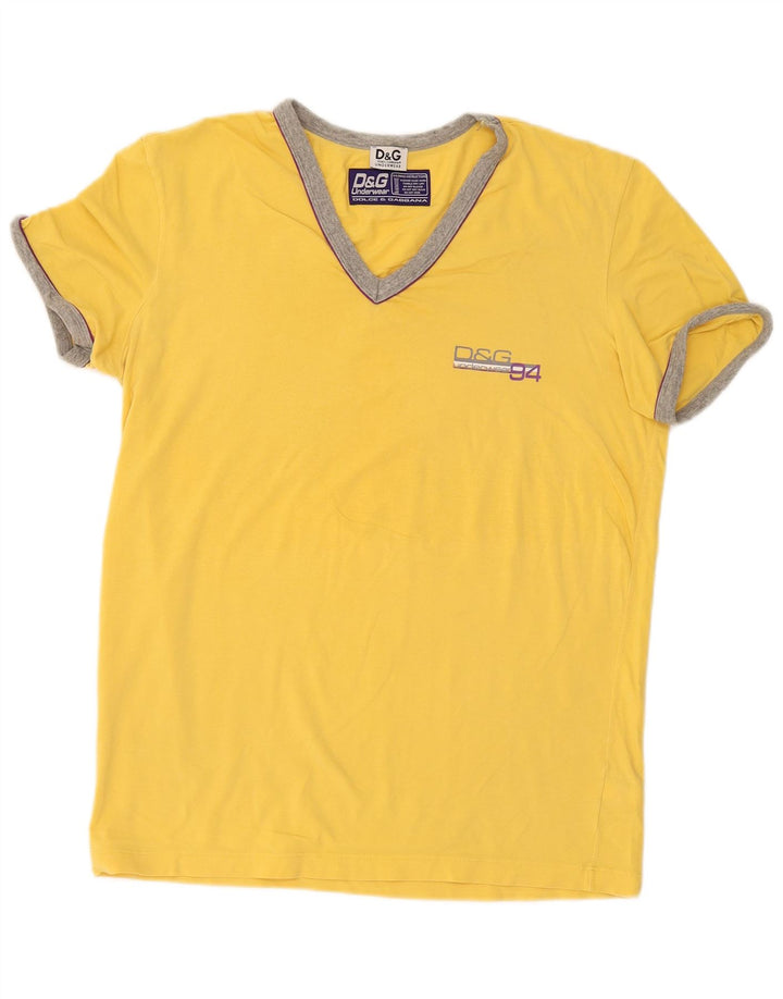 Tricou pentru bărbați Dolce & Gabbana Top mare galben