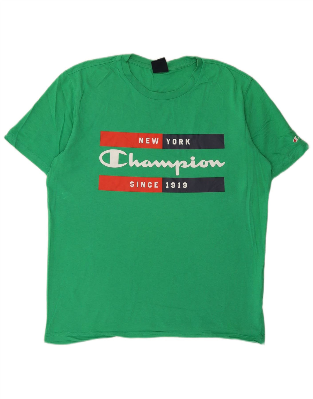 Tricou grafic pentru bărbați Champion Top din bumbac verde mediu