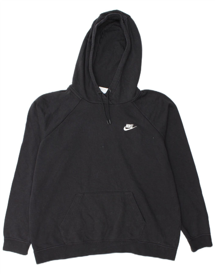 Pulover supradimensionat NIKE pentru femei, UK 18 XL, bumbac negru