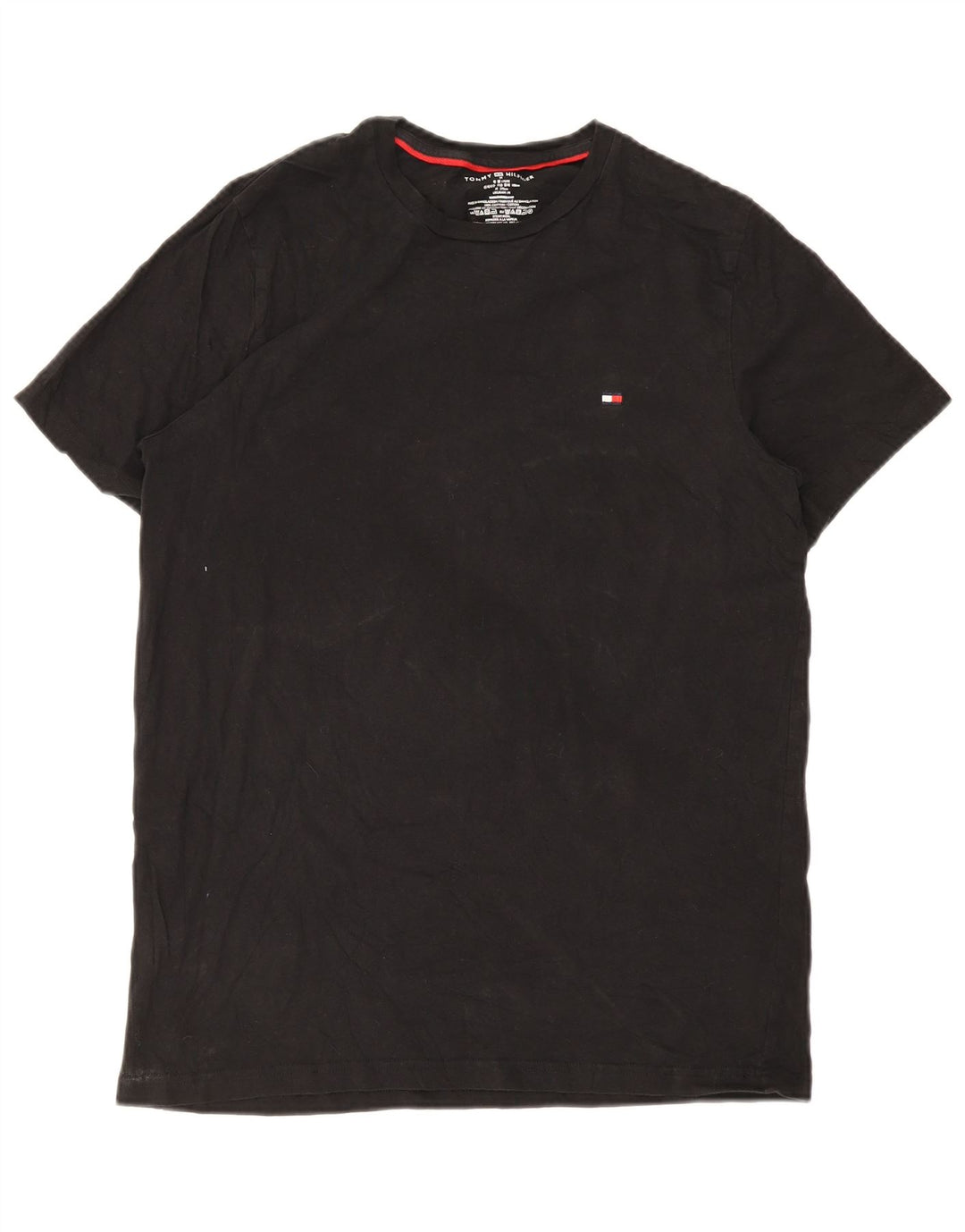 Tricou pentru bărbați Tommy Hilfiger Top mediu negru bumbac