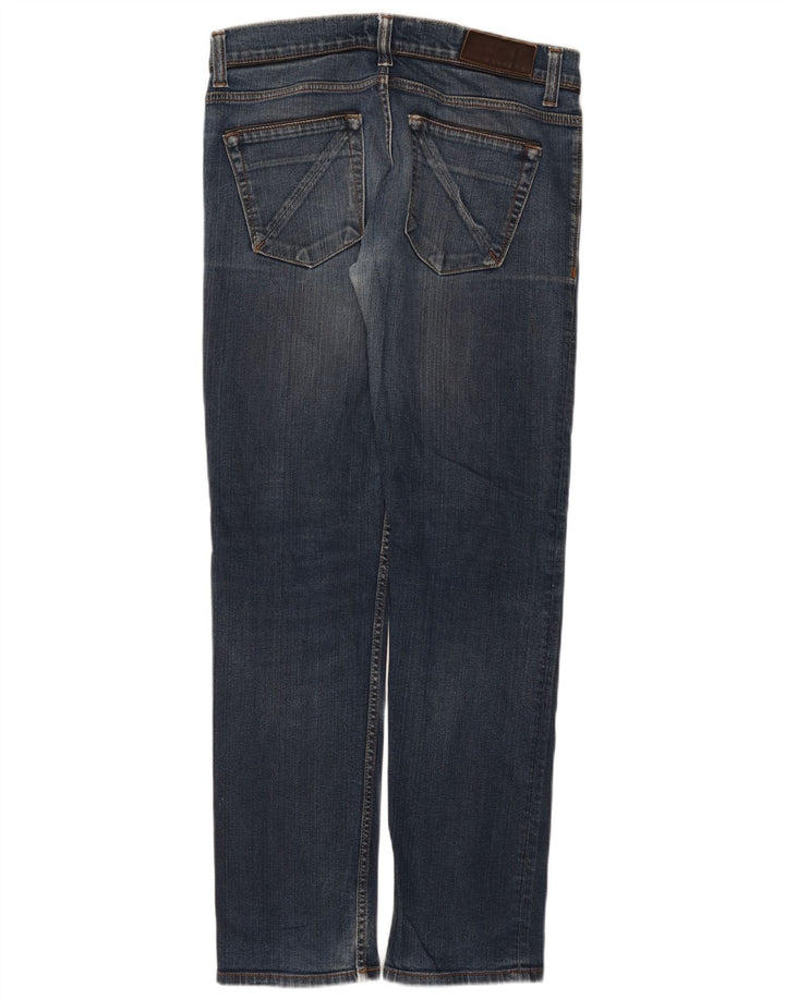 Blugi drepți pentru bărbați Zara EU 42 Large W32 L32 Albastru