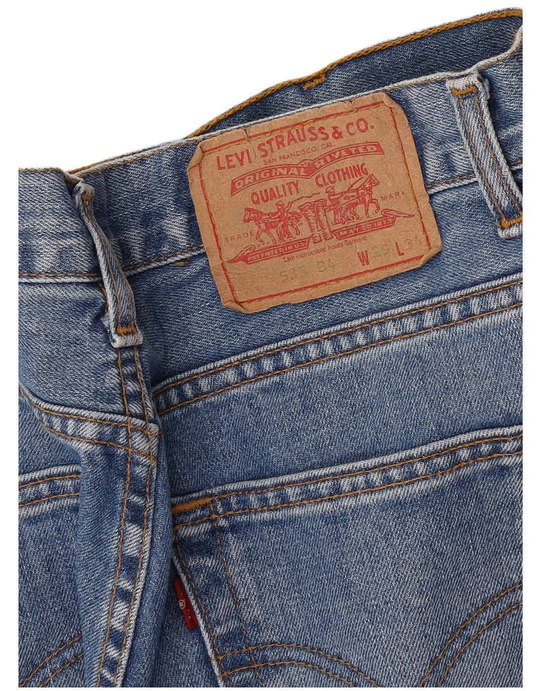 Blugi drepti pentru bărbați Levi's 535 W29 L34 Albastru