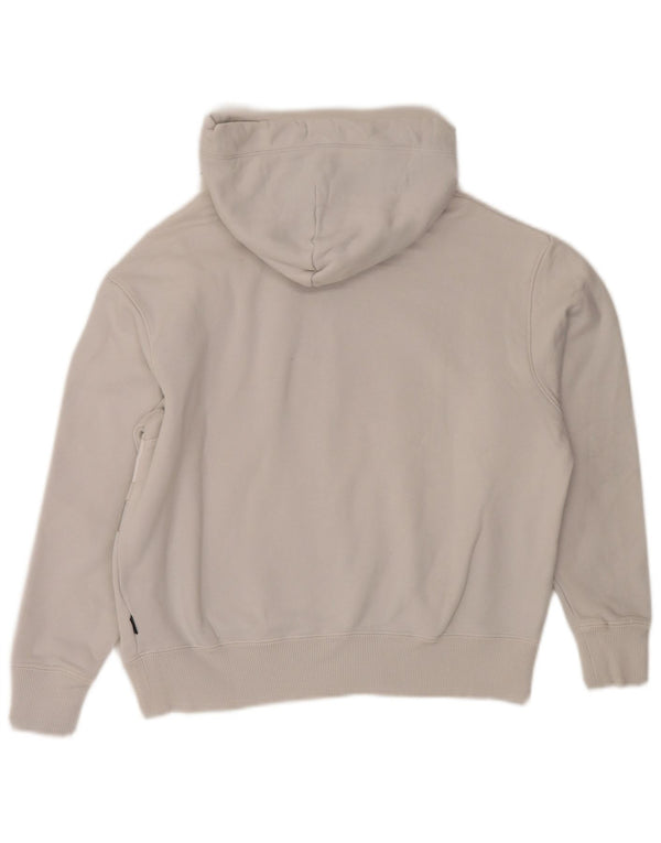 Jumper Converse Crop Graphic Oversized Hoodie pentru femei UK 6 XS Bumbac gri