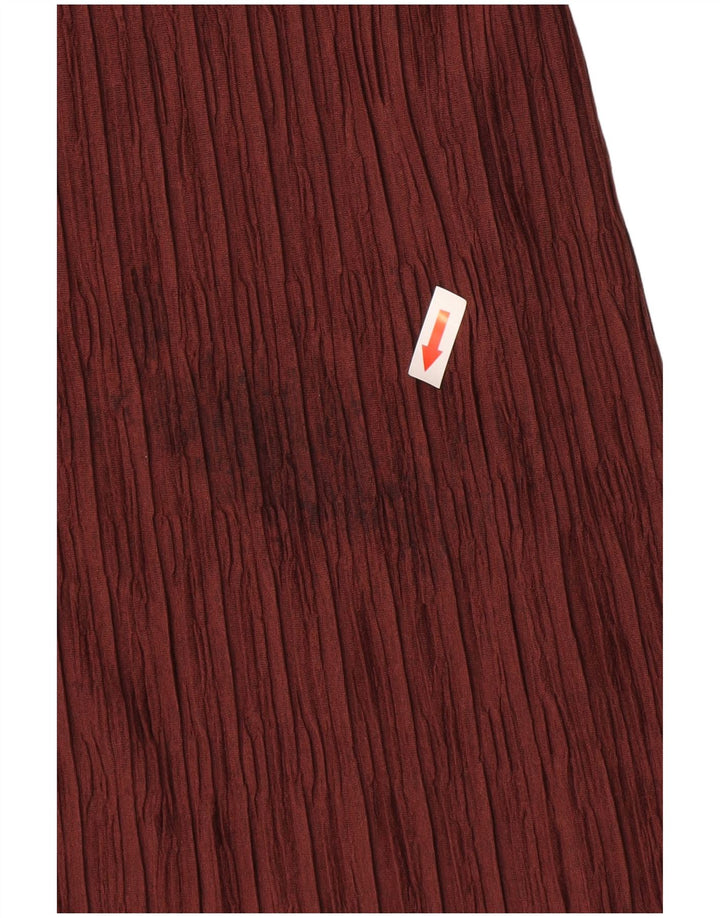 Top Halter pentru femei Zara UK 10 Small Burgundy Poliester