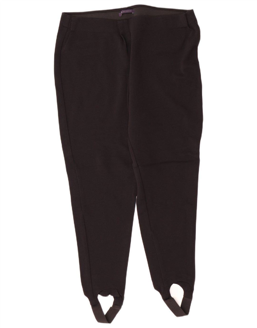 MARKS & SPENCER Pantaloni cu etrier pentru femei UK 20 2XL W34 L28 Poliamidă neagră