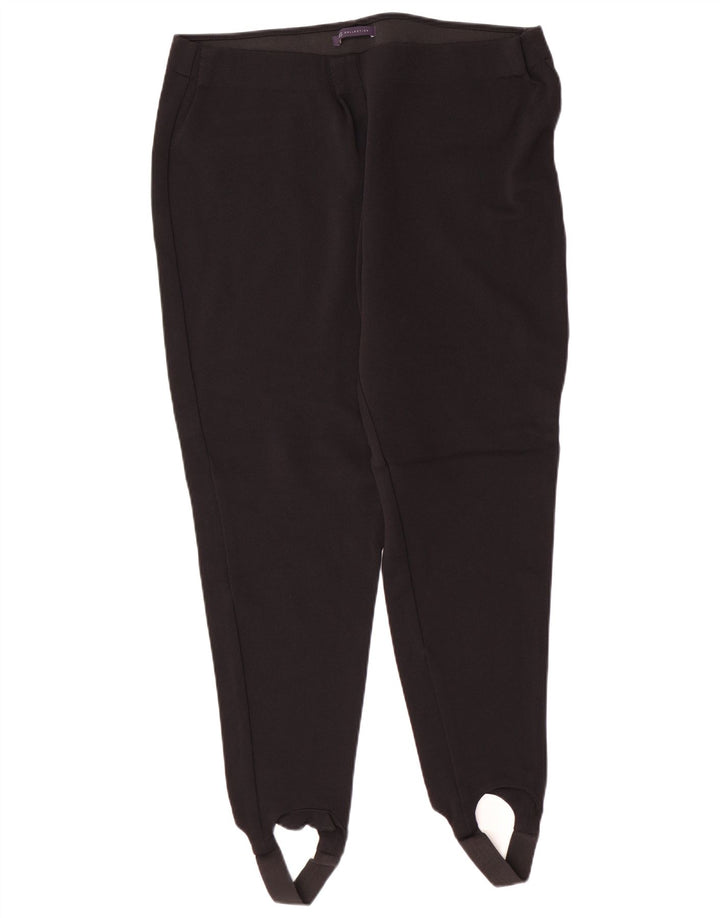 MARKS & SPENCER Pantaloni cu etrier pentru femei UK 20 2XL W34 L28 Poliamidă neagră
