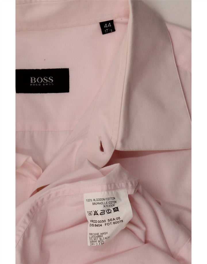 Cămașă pentru bărbați HUGO BOSS Mărimea 17 1/2 44 XL Bumbac roz