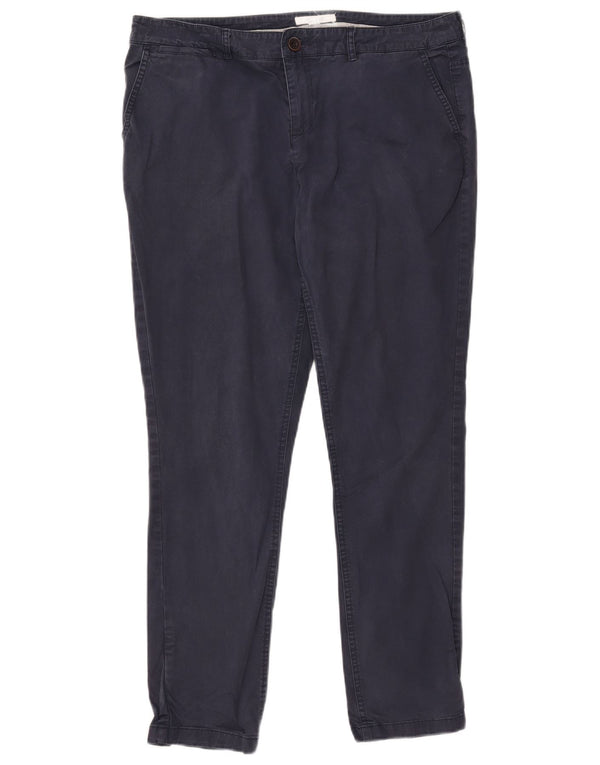 White Stuff Pantaloni chino subțiri pentru bărbați UK 14 Mari L37 L28 Bumbac bleumarin