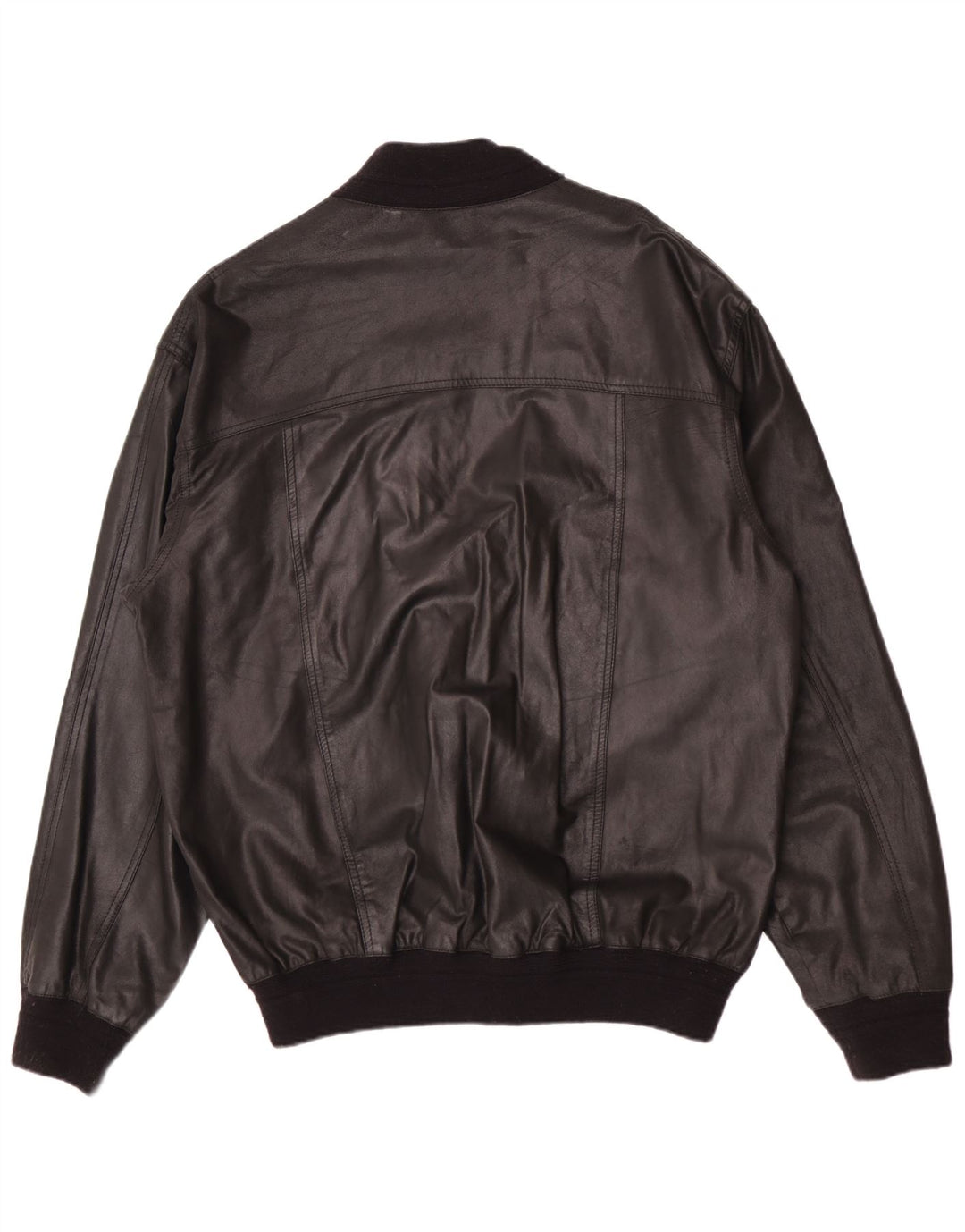 Jachetă de piele vintage pentru bărbați IT 58 4XL neagră