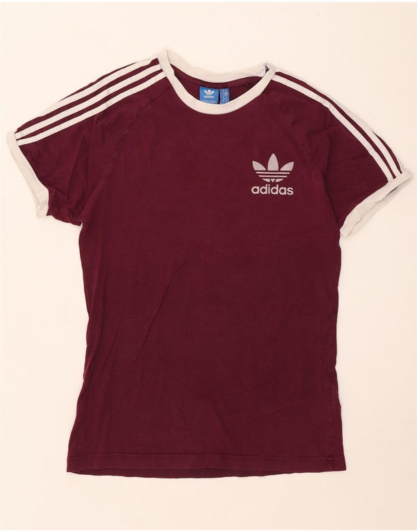 Tricou pentru bărbați Adidas Top Medium Burgundy Bumbac