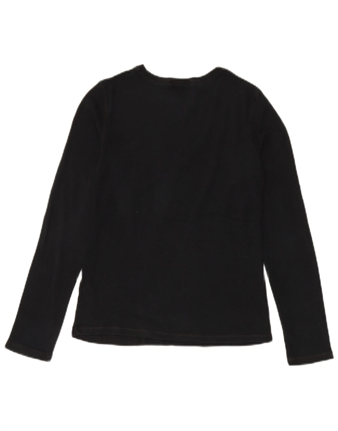 Marks & Spencer Top pentru femei cu mânecă lungă UK 8 mic bumbac negru